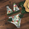 Women Summer High Waist Ruffle Bikini Set Swimwear Women Lady Floral Female Push Up Swimsuit Summer Beach Wear Bikini Pure Color Bikini Charming Ruffled Bra And Bottom Swimsuits by Stevvex