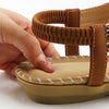 Women Summer Vintage Shoes Sandals Butterfly-knot Rhinestone Slides Elastic Band Sandal Comfort Flats Sandals With Elastic Ankle Strap Casual Rhinestone Shoes Beach Slip On Sandals by Stevvex