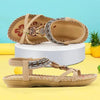 Women Summer Vintage Shoes Sandals Butterfly-knot Rhinestone Slides Elastic Band Sandal Comfort Flats Sandals With Elastic Ankle Strap Casual Rhinestone Shoes Beach Slip On Sandals by Stevvex
