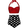 Women Swimsuits Vintage Push Up Polka Dot Plus Size Bathing Suits High Waist Bikini Underwire High Waist Swimsuit Bathing Suits Bikini Women Swimsuits Vintage Push Up Bathing Suits by Stevvex