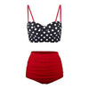 Women Swimsuits Vintage Push Up Polka Dot Plus Size Bathing Suits High Waist Bikini Underwire High Waist Swimsuit Bathing Suits Bikini Women Swimsuits Vintage Push Up Bathing Suits by Stevvex