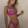 Women Wear Bikini Female Swimwear Beach Bikini Leopard Beachwear Set Women's Square Neck Wide Strap Swimsuit Cheeky Bikini Set High Waist 2 Piece Bathing Suit Bathing Suit Snakeskin Push Up Swimsuit by Stevvex