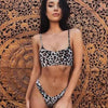 Women Wear Bikini Female Swimwear Beach Bikini Leopard Beachwear Set Women's Square Neck Wide Strap Swimsuit Cheeky Bikini Set High Waist 2 Piece Bathing Suit Bathing Suit Snakeskin Push Up Swimsuit by Stevvex