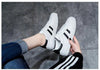 Women White Casual Shoes Casual Women Sneakers Flats Girl Breathble Vulcanized Shoes Lace Up White Casual Style Comfortable Sneakers Eco Leather Street Sneakers by Stevvex