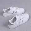 Women White Casual Shoes Casual Women Sneakers Flats Girl Breathble Vulcanized Shoes Lace Up White Casual Style Comfortable Sneakers Eco Leather Street Sneakers by Stevvex