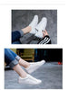 Women White Casual Shoes Casual Women Sneakers Flats Girl Breathble Vulcanized Shoes Lace Up White Casual Style Comfortable Sneakers Eco Leather Street Sneakers by Stevvex