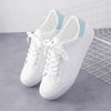 Women White Sneakers Fashion Breathble Vulcanized Shoes Leather Platform Shoes White Lace Up Casual Woman Comfortable Sneakers Leather Spring Flats Trainers Sneakers by Stevvex