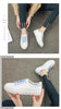 Women White Sneakers Fashion Breathble Vulcanized Shoes Leather Platform Shoes White Lace Up Casual Woman Comfortable Sneakers Leather Spring Flats Trainers Sneakers by Stevvex