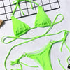 Women Wrap Around String Bikini Female Swimsuit Women Swimwear Women's Straps Halter Cross Front High Cut Adjustable 2 Pieces Bikini Set Swimsuit Two-pieces Lace Up Bikini Set Bathing Swim Suit by Stevvex