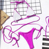 Women Wrap Around String Bikini Female Swimsuit Women Swimwear Women's Straps Halter Cross Front High Cut Adjustable 2 Pieces Bikini Set Swimsuit Two-pieces Lace Up Bikini Set Bathing Swim Suit by Stevvex