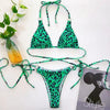 Women Wrap Around String Bikini Female Swimsuit Women Swimwear Women's Straps Halter Cross Front High Cut Adjustable 2 Pieces Bikini Set Swimsuit Two-pieces Lace Up Bikini Set Bathing Swim Suit by Stevvex