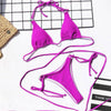 Women Wrap Around String Bikini Female Swimsuit Women Swimwear Women's Straps Halter Cross Front High Cut Adjustable 2 Pieces Bikini Set Swimsuit Two-pieces Lace Up Bikini Set Bathing Swim Suit by Stevvex
