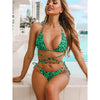 Women Wrap Around String Bikini Female Swimsuit Women Swimwear Women's Straps Halter Cross Front High Cut Adjustable 2 Pieces Bikini Set Swimsuit Two-pieces Lace Up Bikini Set Bathing Swim Suit by Stevvex