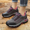 Womens Autumn Winter Tourism Hiking Womens Sports Shoes Outdoor Climbing Shoes Leather Lace Up Anti-slip Work Ankle Boots Outdoor Snow Winter Strong Durable Shoes by Stevvex