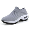 Womens Breathable Sneakers New Mesh Women Shoes Slip-On Air Cushion Casual Walking Shoes Lightweight Breathable Mesh Athletic Running Shoes Fashion Slip-on Sock Sneakers by Stevvex