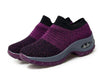 Womens Breathable Sneakers New Mesh Women Shoes Slip-On Air Cushion Casual Walking Shoes Lightweight Breathable Mesh Athletic Running Shoes Fashion Slip-on Sock Sneakers by Stevvex