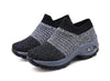 Womens Breathable Sneakers New Mesh Women Shoes Slip-On Air Cushion Casual Walking Shoes Lightweight Breathable Mesh Athletic Running Shoes Fashion Slip-on Sock Sneakers by Stevvex