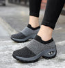 Womens Breathable Sneakers New Mesh Women Shoes Slip-On Air Cushion Casual Walking Shoes Lightweight Breathable Mesh Athletic Running Shoes Fashion Slip-on Sock Sneakers by Stevvex