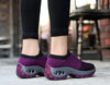 Womens Breathable Sneakers New Mesh Women Shoes Slip-On Air Cushion Casual Walking Shoes Lightweight Breathable Mesh Athletic Running Shoes Fashion Slip-on Sock Sneakers by Stevvex
