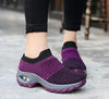 Womens Breathable Sneakers New Mesh Women Shoes Slip-On Air Cushion Casual Walking Shoes Lightweight Breathable Mesh Athletic Running Shoes Fashion Slip-on Sock Sneakers by Stevvex