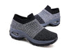 Womens Breathable Sneakers New Mesh Women Shoes Slip-On Air Cushion Casual Walking Shoes Lightweight Breathable Mesh Athletic Running Shoes Fashion Slip-on Sock Sneakers by Stevvex
