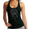 Womens Fitness Tank Top Graphic T-shirt Say it Soul - Line Art Woman