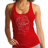 Womens Fitness Tank Top Graphic T-shirt Say it Soul - Line Art Woman