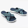 Womens New Summer Retro Sandals Flat Casual Elegant Soft Modern Beach Sandals by Stevvex