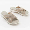 Womens New Summer Retro Sandals Flat Casual Elegant Soft Modern Beach Sandals by Stevvex