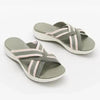 Womens New Summer Retro Sandals Flat Casual Elegant Soft Modern Beach Sandals by Stevvex