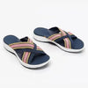 Womens New Summer Retro Sandals Flat Casual Elegant Soft Modern Beach Sandals by Stevvex