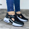 Womens Red Sneakers Air Cushion Shoes Woman Mesh Sneakers Breathable Flats Womens Casual Air Cushion Sneakers Lightweight Non Slip Sport Jogging Gym Fitness Workout Tennis Walking Espadrilles by Stevvex
