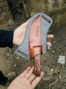 Fixed Blade Hunting Knife – Walnut Wood / Ram Horn Handle Options by JW SteelCrafts