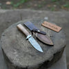 Handmade 7 Inch Damascus Outdoor Utility Knife – Multiple Handle Options by JW SteelCrafts