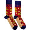 Woodstock Birds & Hearts [Socks] by Rock Band Apparel