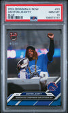 Graded 2024 Topps Bowman U Now Ashton Jeanty #53 Blue /49 Rookie RC Football Card PSA 10 Gem Mint