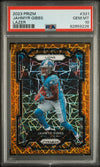 Graded 2023 Panini Prizm Jahmyr Gibbs #331 Lazer Rookie RC Football Card PSA 10 Gem Mint