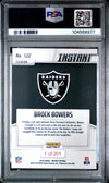 Graded 2024 Panini Instant NFL Brock Bowers #122 Rookie RC Football Card PSA 9 Mint