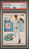 Graded 1993 Score Derek Jeter #489 Rookie RC Baseball Card PSA 10 Gem Mint