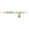 7 Days Goal Tracker Boxed Bracelet - Turquoise and Gold Believe Achieve Move each day - by Demdaco by DoodleBug's