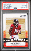 Graded 2011 Panini Score Julio Jones #17 Hot Rookies Rookie RC Football Card PSA 10 Gem Mint