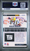 Graded 2024 Panini Luminance Malik Nabers #109 Rookie RC Football Card PSA 10 Gem Mint