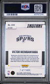 Graded 2023 Panini Instant Victor Wembanyama #544 Rookie RC Basketball Card PSA 8 Near Mint