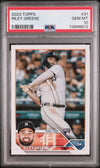 Graded 2023 Topps Riley Greene #31 Rookie RC Baseball Card PSA 10 Gem Mint