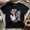 Yarn Chicken Time T-shirt by YarnMerch
