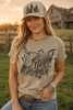 Yeehaw and Amen Longhorn Graphic Tee by Wild Junkie
