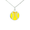 Softball Dangle Cross Necklace