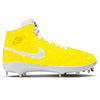 "Yellow Glitter" Jordan 1 Retro Cleats by Stadium Custom Kicks