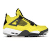 "Yellow" Jordan 4 Retro Golf Shoes by Stadium Custom Kicks