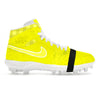 "Yellow Lobster" Jordan 1 TD Cleats by Stadium Custom Kicks